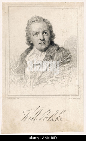 William Blake-Gravur Stockfoto