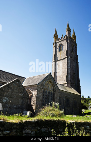 St Pancras Kirche in Widecombe in das Moor Dartmoor Devon England UK Stockfoto