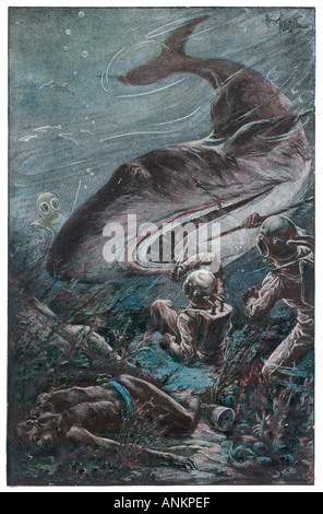 Verne unter dem Meer Stockfoto