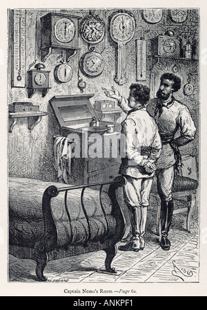 Verne unter dem Meer Stockfoto