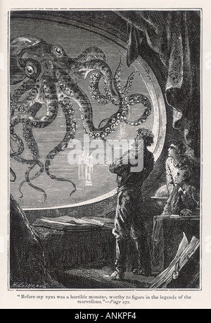 Verne unter dem Meer Stockfoto