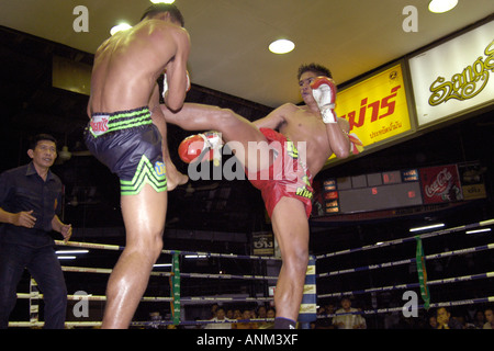 Thai-Boxen Lumphini Stadion Bangkok Thailand Stockfoto