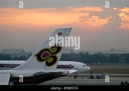 Thai Airways Brunei International Airport Stockfoto