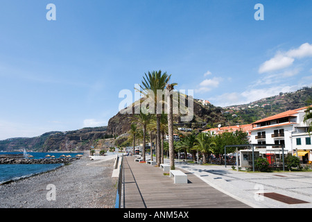Strand und Meer, Ribeira Brava, Südküste, Madeira, Portugal Stockfoto