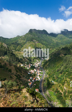 Blick über Tal in der Nähe von Serra de Agua, Madeira, Portugal Stockfoto