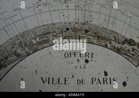 Straße Zeichen auf Rue Paris France Stockfoto