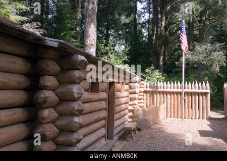 Lewis und Clark National Historical Park, Fort Clatsop, Oregon USA Stockfoto