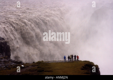 Dettifoss-Wasserfall Jokulsargljufur Nationalpark Island Stockfoto