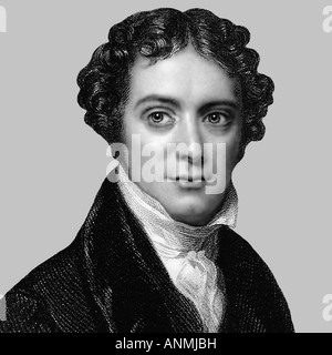 Englischer Chemiker Physiker Michael Faraday 1791 1867 Stockfoto