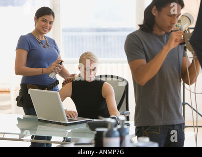 Business-Foto-Shooting im studio Stockfoto