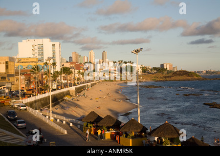 Praia do Farol da Barra (Strand), Salvador, Bahia Stockfoto
