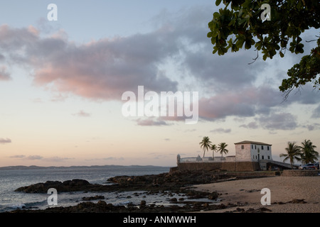 Praia Do Farol da Barra Beach, Salvador Bahia, Brasilien Stockfoto