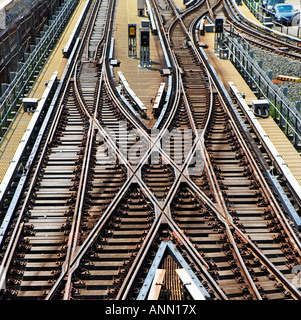 Eisenbahnschienen, Stockfoto