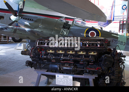 Spitfire-Engine Stockfoto