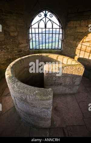 Das Tyndale-Denkmal auf der Cotswold Weg, Gloucestershire, UK Stockfoto