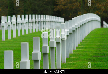 Kriegsgräber in Normandie amerikanischen Soldatenfriedhof in Colleville-Sur-Mer, Normandie, Frankreich Stockfoto
