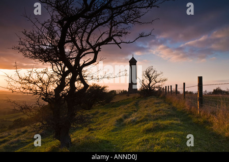 Das Tyndale-Denkmal auf der Cotswold Weg, Gloucestershire, UK Stockfoto