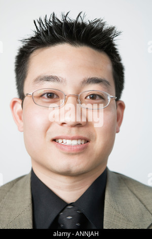 Porträt eines Architekten Lächeln auf den Lippen. Stockfoto