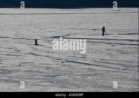 Zugefrorenen See, Nordarizona Stockfoto