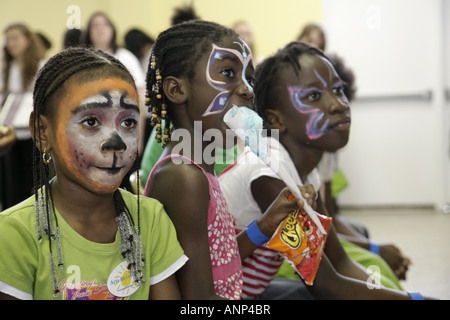 Miami Florida, Legion Memorial Park, Arts for Learning Winter Arts Festival, Festivals, Feier, Messe, Schüler der Grundschule, Gemeinschaft sogar Stockfoto