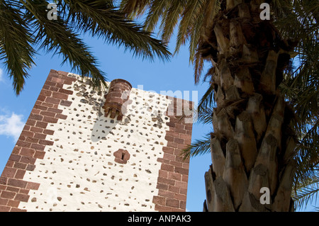 La Gomera, Kanarische Inseln. El Torre del Conde, dem Grafen Turm, älteste Gebäude in San Sebastian, stammt von 1450 Stockfoto