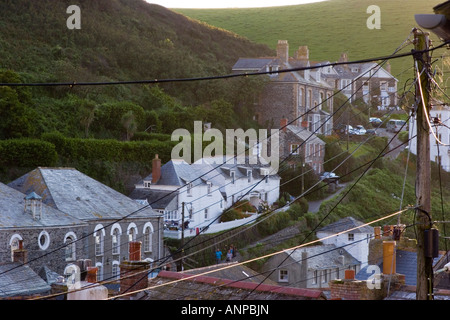 Blick über den Hafen von Port Isaac in North Cornwall die Einstellung des ITV-s-Serie Doc Martin Stockfoto