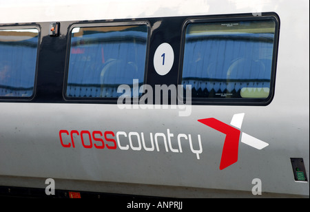 Cross Country Voyager Diesel-Zug in Leamington Spa, England, UK Stockfoto