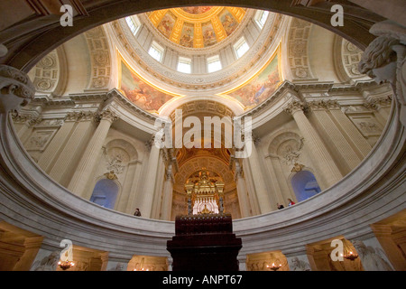 Das Grab von Napoleon Bonaparte im Hotel des Invalides Paris Frankreich Stockfoto