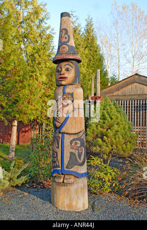 Quw'utsun kulturelle Zentrum Duncan Goldstream Provincial Park Cowichan Vancouver Island in British Columbia BC Kanada BCX 0792 Stockfoto