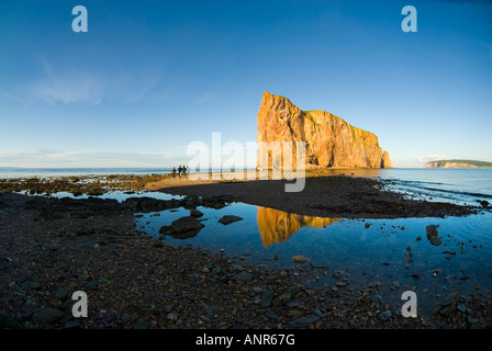 Perce Rock, in der Nähe der Stadt Perce auf Gaspe Halbinsel der Provinz Quebec, Kanada Stockfoto