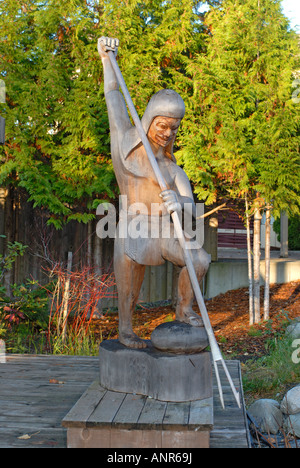 Quw'utsun Kulturzentrum am Duncan Goldstream Provincial Park Cowichan Vancouver Island-Vancouver BC Kanada Stockfoto