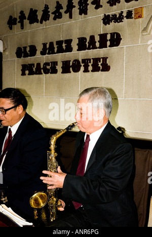 Old Jazz Band Peace Hotel, Shanghai, China Stockfoto