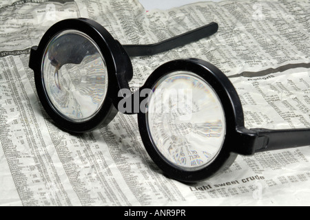 Verzerrte Vision - Finanzen Stockfoto