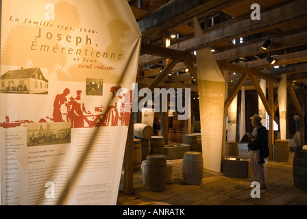 Paspébiac historische Stätte und Kabeljau Fischereimuseum in Paspébiac, Kanada. Stockfoto