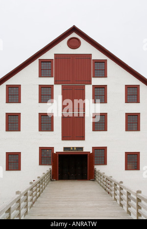 Paspébiac historische Stätte und Kabeljau Fischereimuseum in Paspébiac, Kanada. Stockfoto