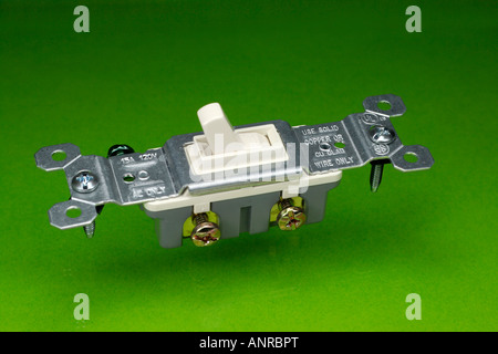 Lichtschalter, nordamerikanischen standard elektrische Komponente Stockfoto