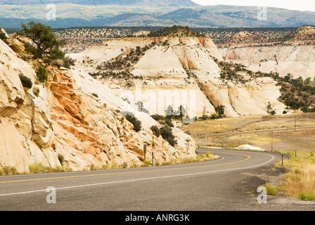 ein Blick von der scenic Byway, ausgeführt durch Grand Staircase Escalante National Monument im Süden Utahs Stockfoto