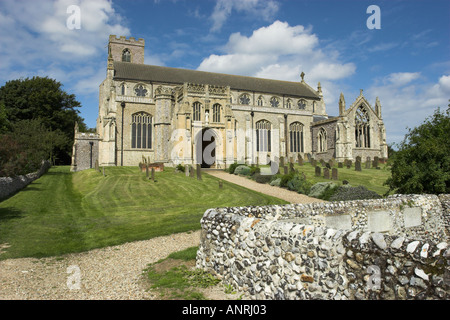 Pfarrkirche St. Margarets in Cley Dorf in North Norfolk East Anglia England im 13. Jahrhundert erbaut Stockfoto