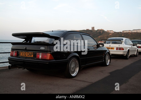 Ford, Cosworth, Sierra, Saphir, Spoiler, hoch, Leistung, Sport, Salon, Icon, Ikone, schnell, Auto, Leistung, hoch, Turin Stockfoto