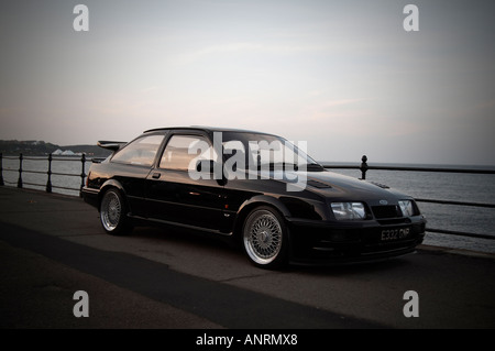 Ford, Cosworth, Sierra, Saphir, Spoiler, hoch, Leistung, Sport, Salon, Icon, Ikone, schnell, Auto, Leistung, hoch, Turin Stockfoto