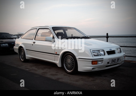 Ford, Cosworth, Sierra, Saphir, Spoiler, hoch, Leistung, Sport, Salon, Icon, Ikone, schnell, Auto, Leistung, hoch, Turin Stockfoto