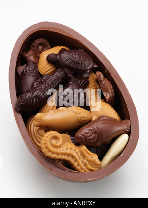 Französische Schokoladen-Ei Süßigkeiten candy redaktionelle Essen Stockfoto