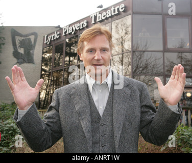 Schauspieler Liam nesson am alten Belfast Lyric Theatre Nordirland Stockfoto