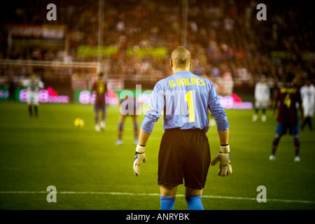 Victor Valdes, Torwart des FC Barcelona. Stockfoto