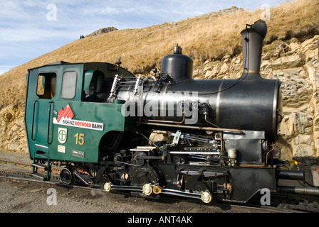 Mountain Train Rothorn Bahn zwischen Brienz und Brienzer Rothorn s Peak Alpen der Schweiz Stockfoto