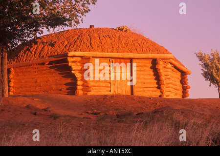 Navajo Indian Hogan Canyon de Chelly National Monument Arizona Stockfoto