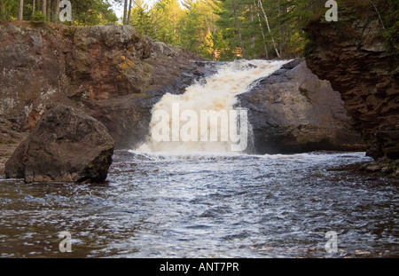 Upper Falls Amnicon Falls State Park Stockfoto