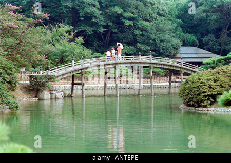 Ritsurin-Garten in Takamatsu City, Japan. Stockfoto