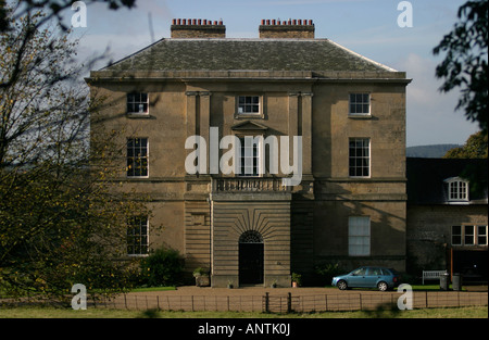 Papplewick Hall Papplewick Nottinghamshire fotografiert bilden einen öffentlichen Weg. Papplewick Hall stammt aus den frühen 1780er Jahren und ist vermutlich das Werk von William Lindley von Doncaster, fiel, Nottinghamshire, UK Stockfoto