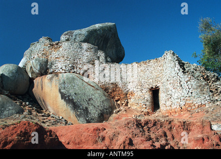 KOMPLEXEN GROß-SIMBABWE HÜGEL IN DER NÄHE VON MASVINGO, SIMBABWE Stockfoto